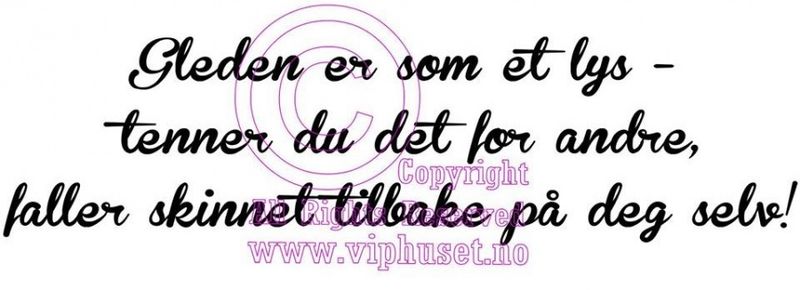 Gleden er som et lys