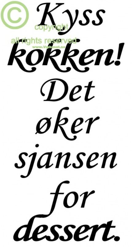 kyss kokken
