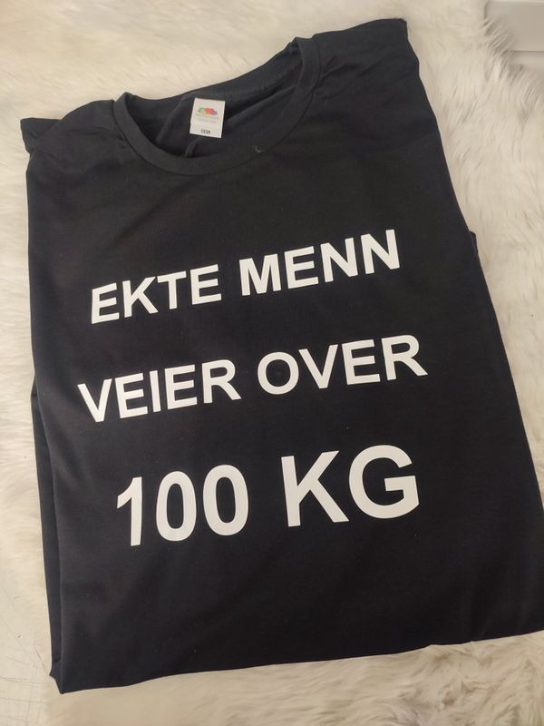 Ekte menn veier over 100 kg