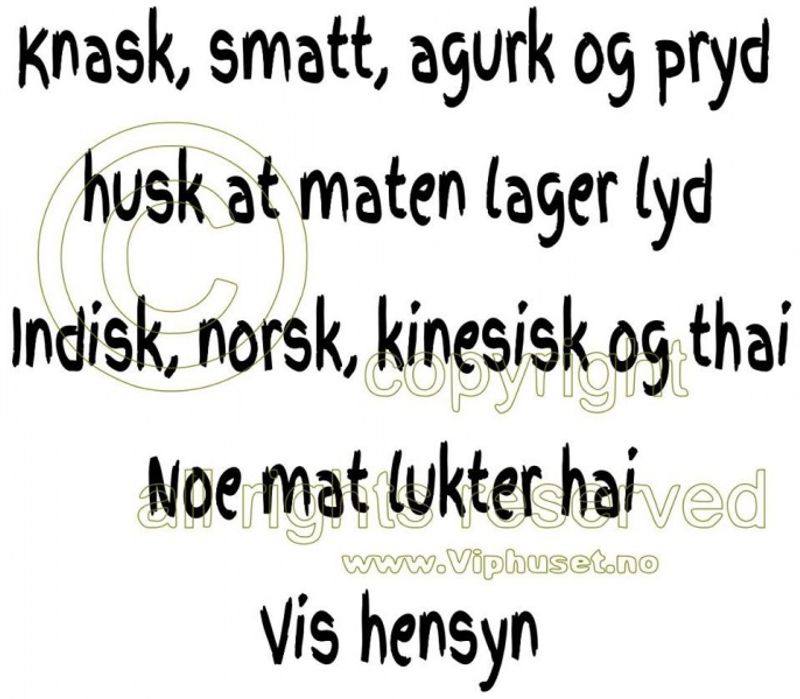 Knask smatt agurk og pryd
