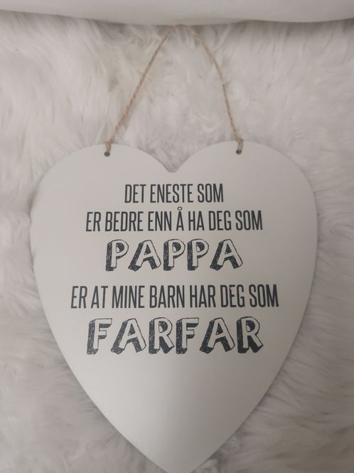 Hovedbilde Metallskilt hjerte ...