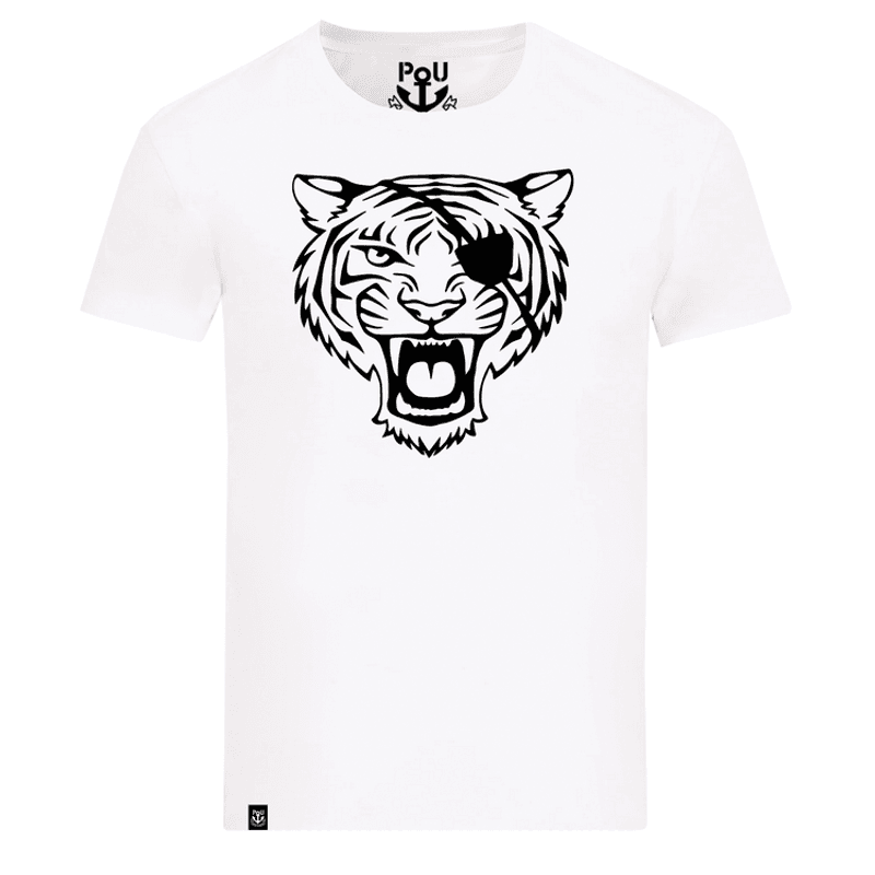 Les Tigres t-shirt hvit str XL