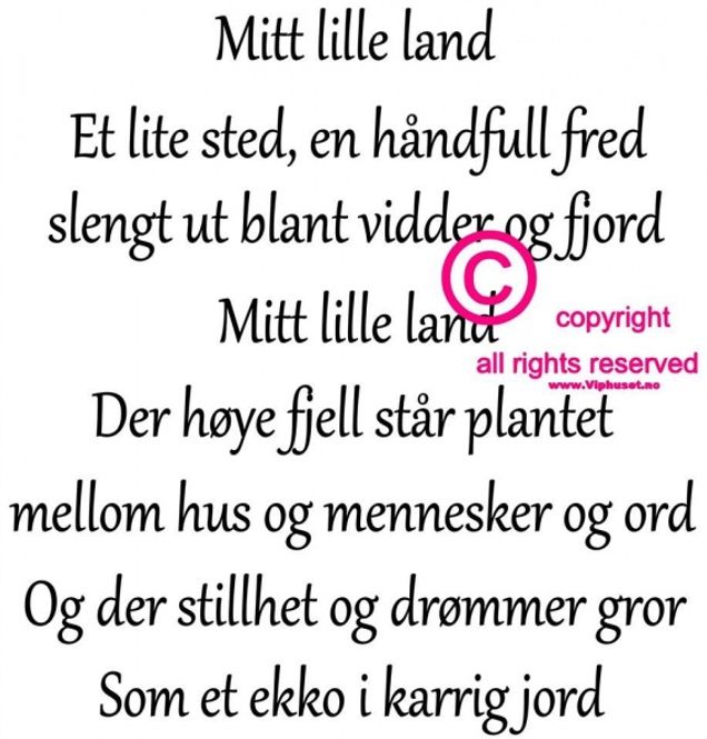 Hovedbilde Mitt lille land
