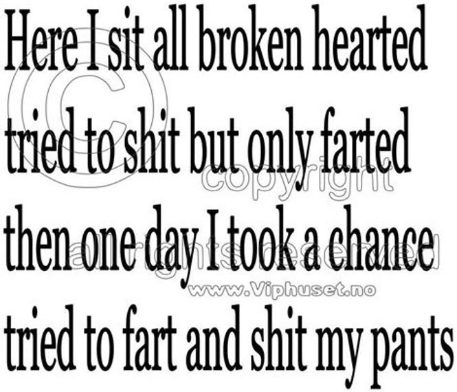 Hovedbilde Here I sit all broken hearted
