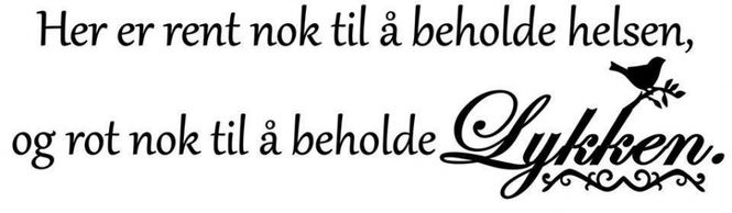 Hovedbilde Her er rent nok