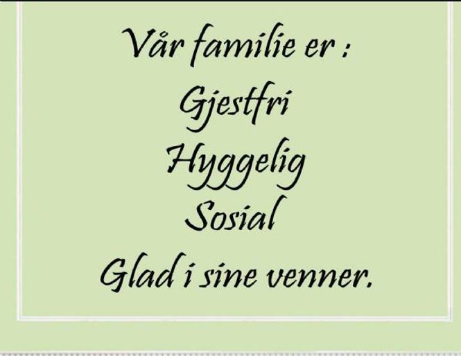 Hovedbilde Vår familie
