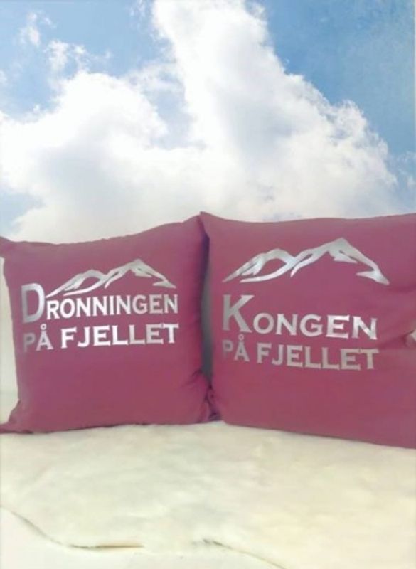 Putetrekk 45 x 45 cm Kongen / dronningen på fjellet