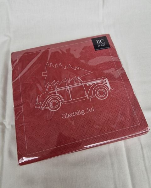 Serviett Gledelig Jul Bil