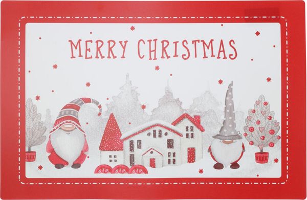 Dekkebrikke Merry Ch.mas rød 43,5x28,5cm